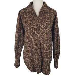 GAP Brown Floral Blouse